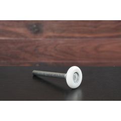 Short Stem 2" White Nylon Roller